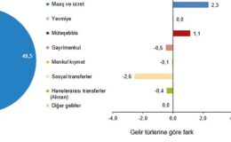 En yüksek gelir grubunun toplam gelirden aldığı pay %49,8 oldu